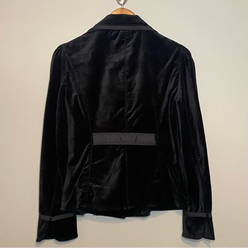 White House Black Market Black Velvet Blazer - Picture 2 of 13